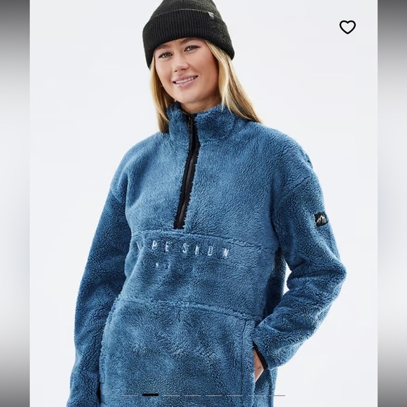 DOPE Blue Fleece Women's Sweater - Picture 2 of 13